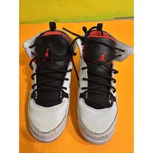 NIKE Air Jordan boys 4Y Flight Club 91 High Retro DM1685-106 White Red Black